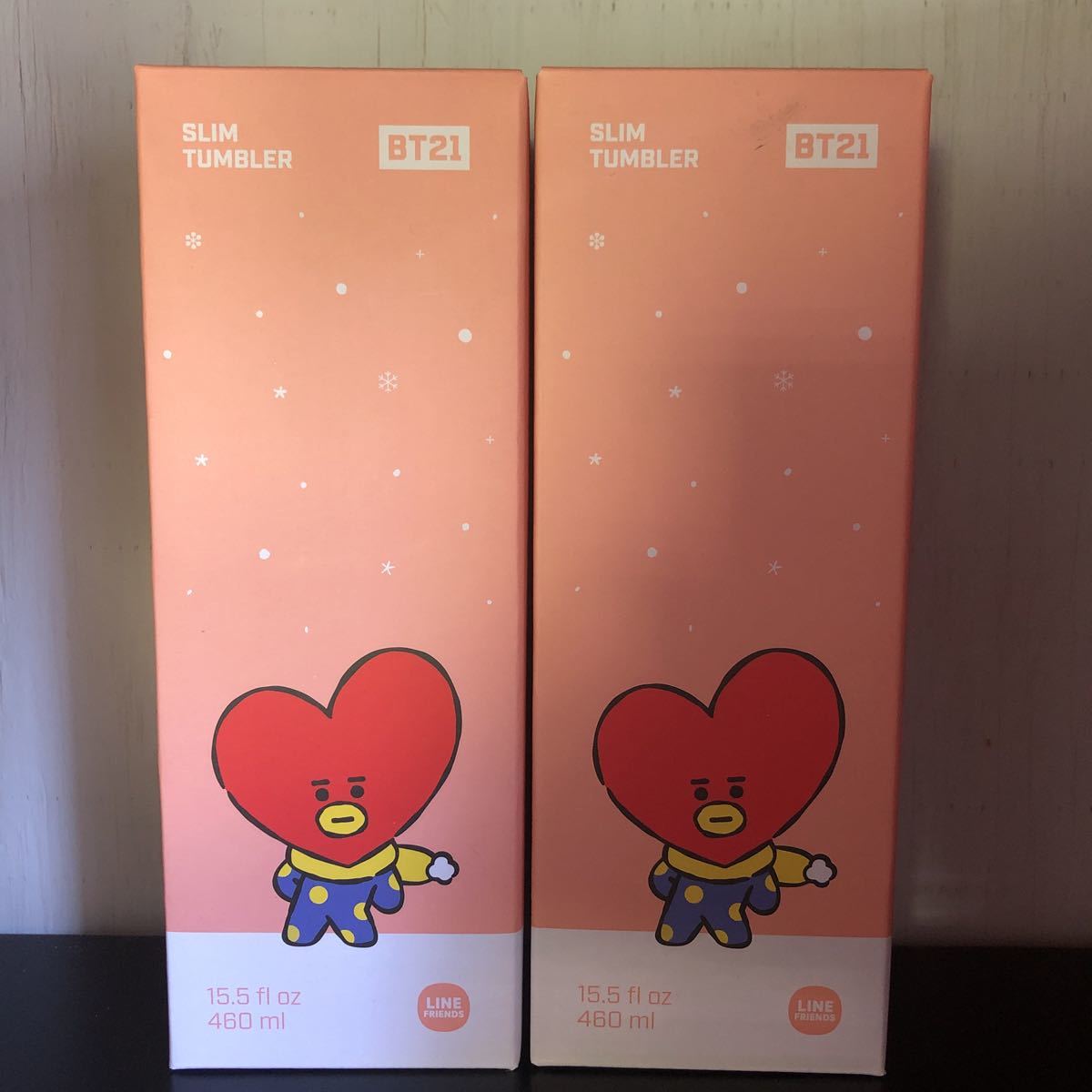  BT21 スリムタンブラー 460ml お揃い2本セット(タンブラー、マイボトル)｜売買されたオークション情報、yahooの商品情報をアーカイブ公開 - オークファン タンブラー、マイボトル