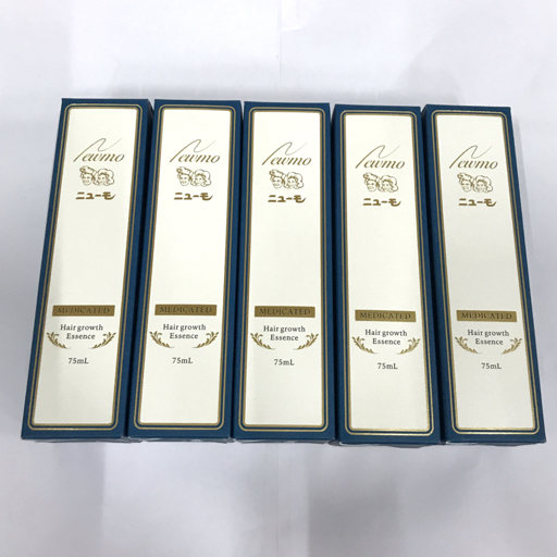 1円 新品 ファーマフーズ ニューモ 薬用 育毛剤 医薬部外品 75ml 未使用品 保存箱 付属 計5点 まとめ セット