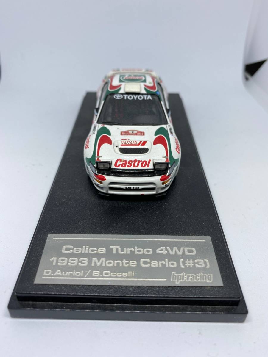 hpi racing 1/43 トヨタ セリカ ターボ 4WD No.3 1993 モンテカルロ