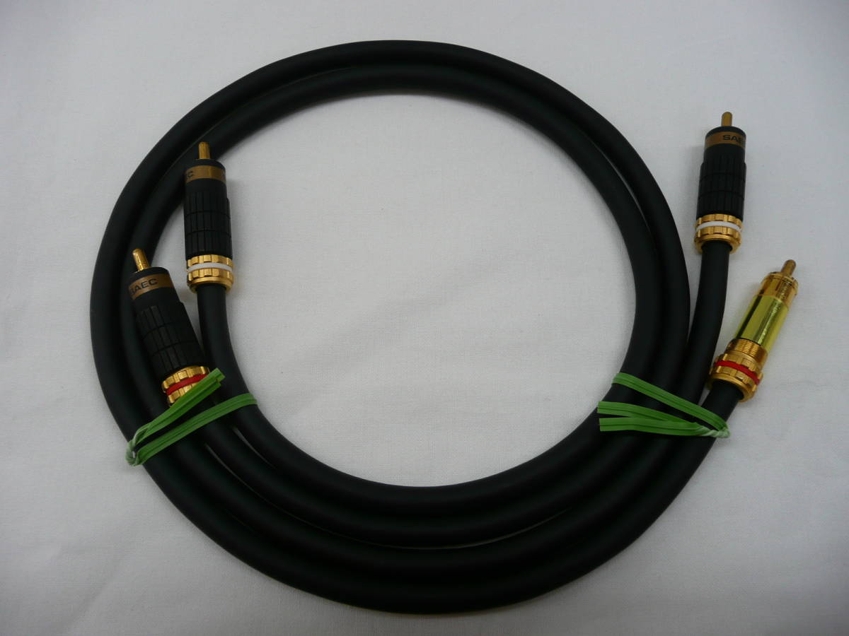 SAEC サエク STRESS FREE 6N HYBRID CABLE 0.75m ペア 【難有り