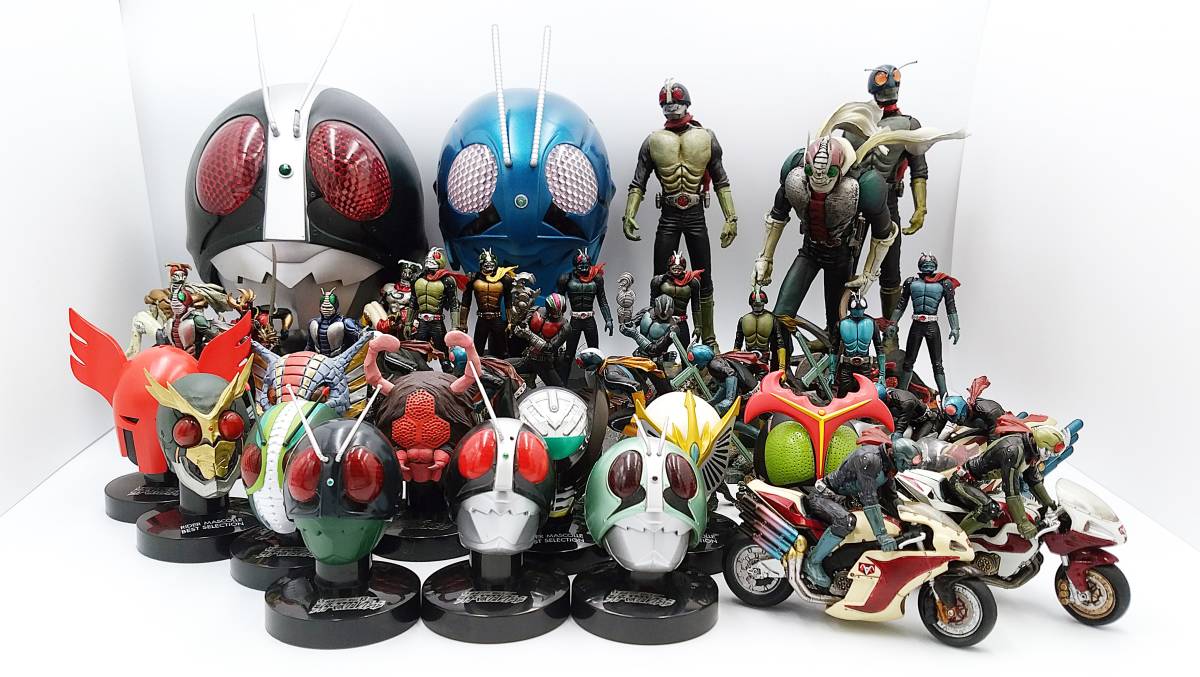 【お買い得，お得】 激レア 仮面ライダー 旧１ ２ １号 V3 ライダーマン ショッカーライダー ストロンガー クウガ フィギュア マスク サイクロン(仮面ライダー)｜売買されたオークション情報、yahooの商品情報を その他