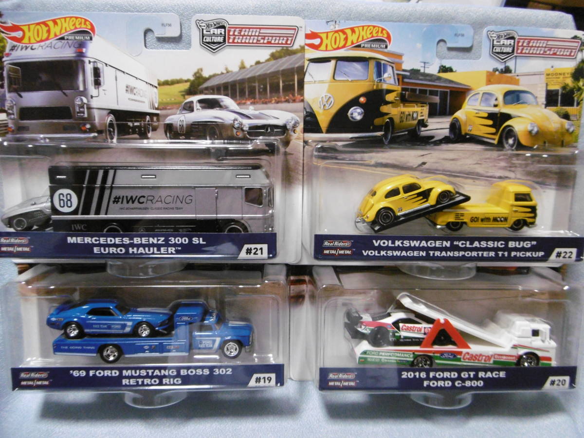 【爆買い，本物保証】 Hot WHeels CAR CULTURE TEAM TRANSPORT 4台組(乗用車)｜売買されたオークション情報、yahooの商品情報をアーカイブ公開 - オークファン 乗用車