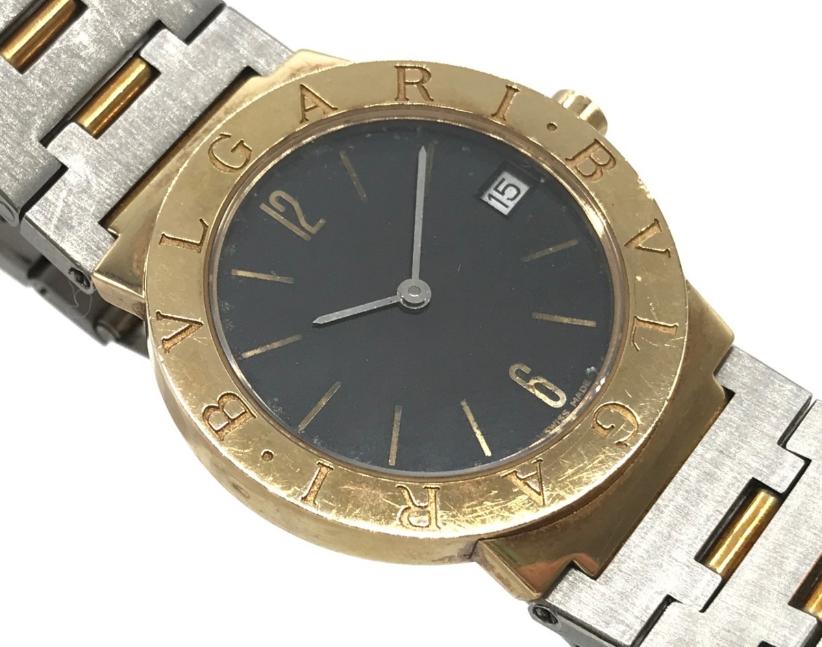 BVLGARI ブルガリブルガリ 腕時計 メンズ BB30GSD K18 YG SS クォーツ 