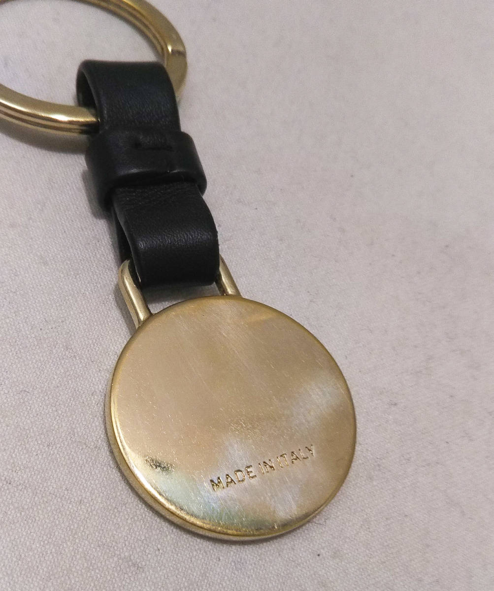 BVLGARI 32764 キーホルダー ブラック ゴールド 参考定価:27500円 店舗