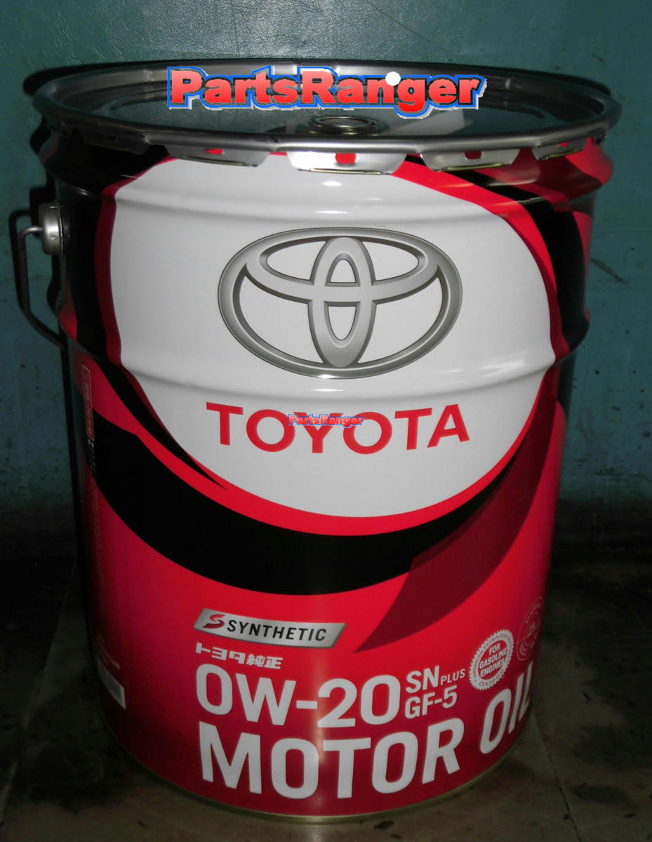 限定5缶】トヨタ純正 エンジンオイル SN 0W－20 20L缶 