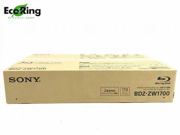 BDZ-ZW1700 1TB SONY ブルーレイレコーダー ソニー 2チューナー Sony 