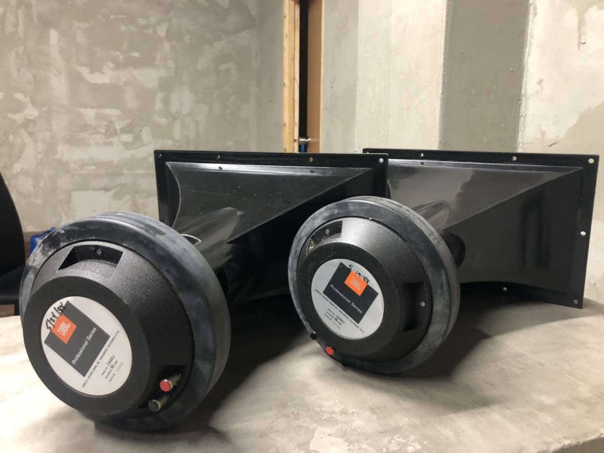 JBL 2445J　2インチ 16Ω　ワイドレンジ ドライバーユニット L JBL 2445J Yahoo!オークション 16Ω ペア ジェービーエル ワイドレンジ