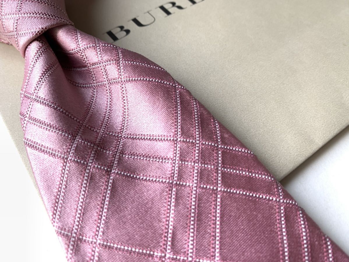 BURBERRY LONDON バーバリー ノバチェック ピンク ネクタイ バーバリー
