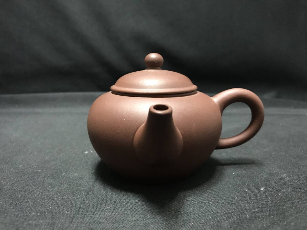 紫砂壷 文革 急須 中国 水平壺 煎茶 朱泥 宜興 茶壷 孟臣 横手 【公式
