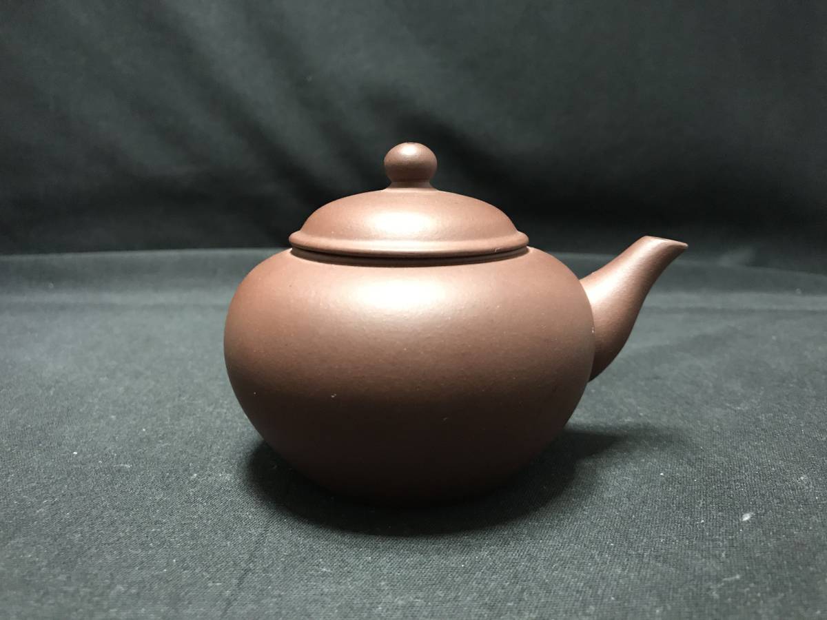 紫砂壷 文革 急須 中国 水平壺 煎茶 朱泥 宜興 茶壷 孟臣 横手 【公式