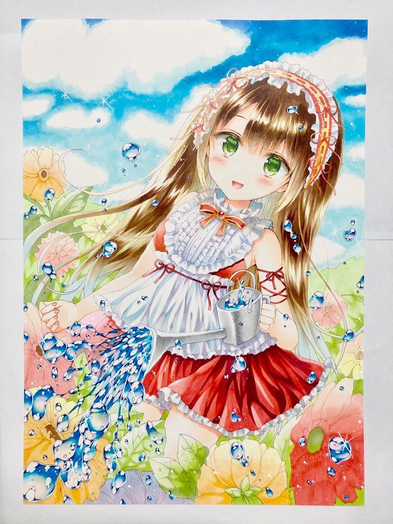 手描きイラスト オリジナル 花畑ちゃん コピック 手描きイラスト 売買されたオークション情報 Yahooの商品情報をアーカイブ公開 オークファン Aucfan Com