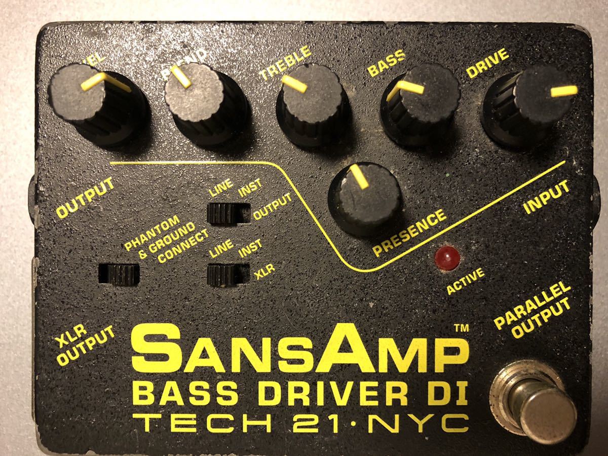 TECH21 SANSAMP BASS DRIVER DI エレキベース用プリアンプ
