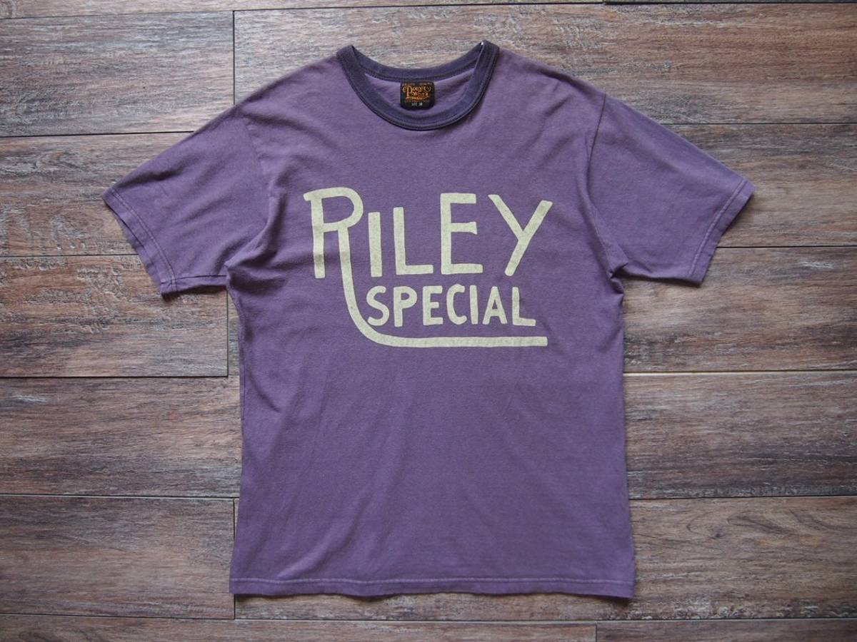 フリーホイーラーズ 40s POWER WEAR LABEL RILEY SPECIAL 38 /半袖T 