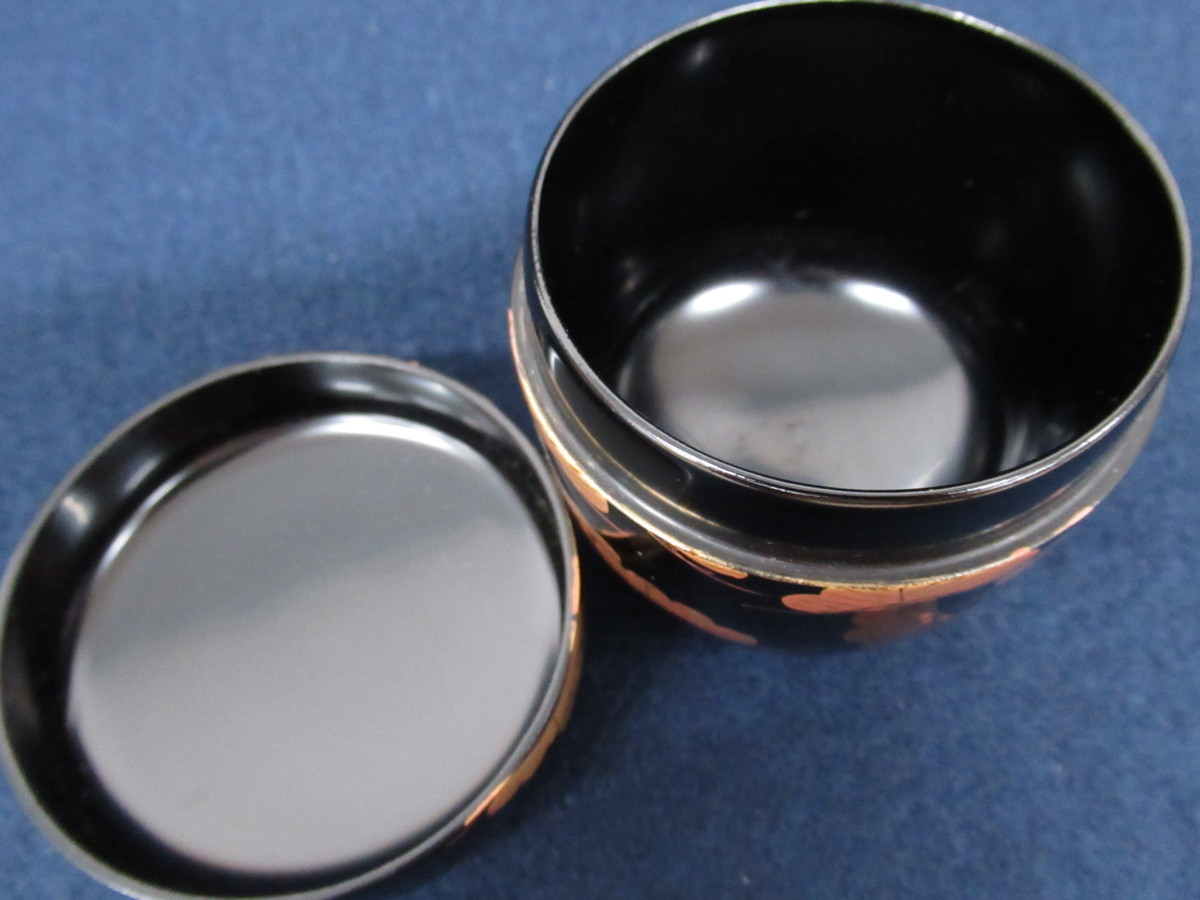 K4570 輪島塗 宮田宗景「松の木 蒔絵 棗」共箱付 芸術 美術 漆器 漆芸