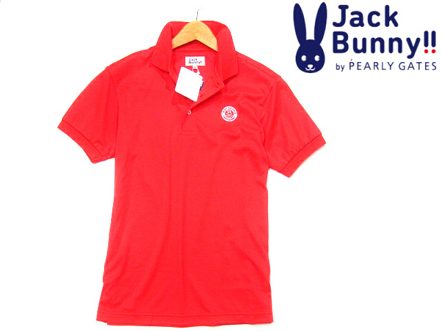 本物保証，2026 メンズ パーリーゲイツ PEARLY GATES ジャックバニー 半袖ポロシャツ JACK BUNNY 赤 サイズ４ ゴルフ 吸水速乾(パーリーゲイツ)｜売買されたオークション情報、yahooの商品情報をアーカイブ公開 - シャツ