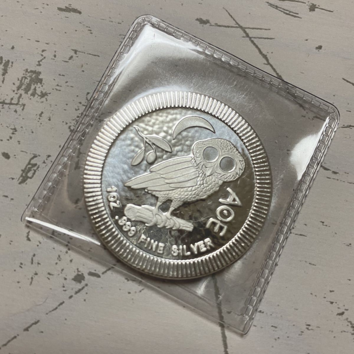 美術品・アンティーク・コレクション 2020年 ニウエ フクロウ 銀貨 1オンス