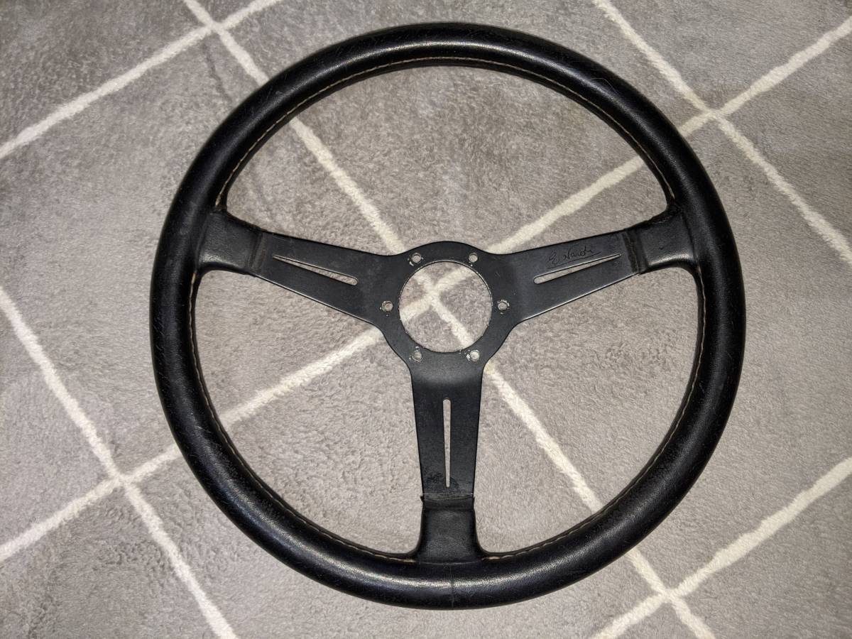 Personal レザーステアリング 35φ NARDI 得価，定番 NARDI ナルディ レザー ステアリング D35 35cm 350mm 35φ