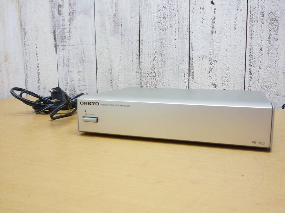 オーディオ機器 ONKYO PE-155 フォノイコライザーアンプ MC MM