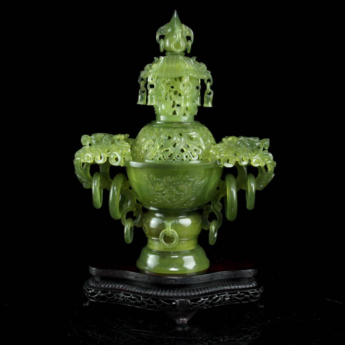 美品 香炉 翡翠 中国美術品 龍 ◇舩◇ 中国古玩 玉製 翡翠 美品 香炉 翡翠 中国美術品 龍 ◇舩◇ 中国古玩 玉製 翡翠