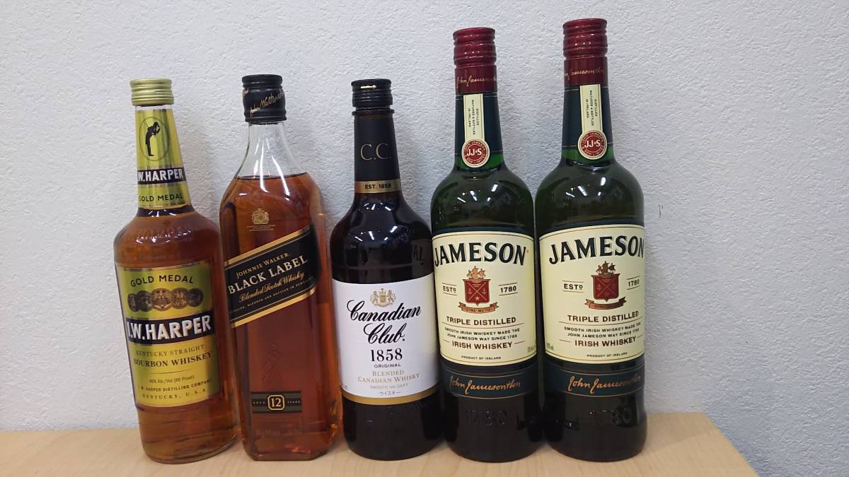 お得，爆買い JAMESON カナディアンクラブ I.W ハーパー ジョニーウォーカーブラックラベル 5本おまとめ未開栓(ウイスキー)｜売買されたオークション情報、yahooの商品情報をアーカイブ公開 - オークファン その他
