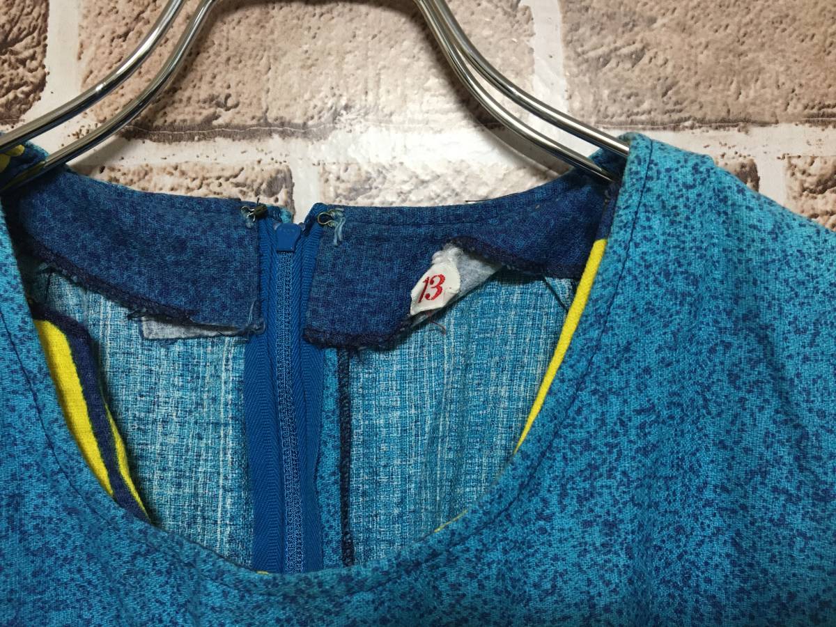 Hawaii ハワイアンドレス 13号 L ムームー ワンピース ブルー イエロー ハイビスカス柄 アロハ フラダンス 背面チャック 激安 格安 フラダンス 売買されたオークション情報 Yahooの商品情報をアーカイブ公開 オークファン Aucfan Com