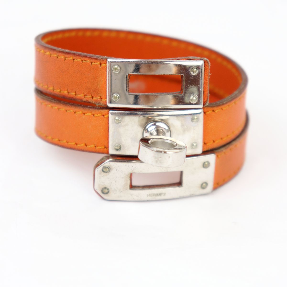 エルメス HERMES ケリー ドゥブルトゥール レザーブレスレット