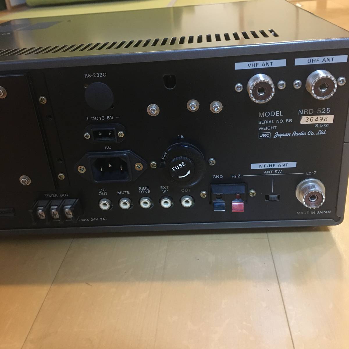 JRC 日本無線 NRD-525 受信機 レシーバー 通電確認済み アマチュア無線