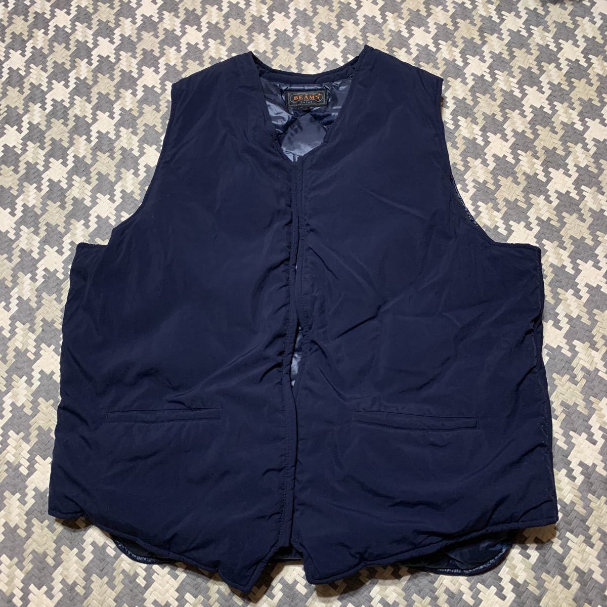 BEAMS+ CORDURA ネイビー ダウンベスト 全国無料 ビームスプラスBEAMS＋PLUSダウンベスト DOWN VEST
