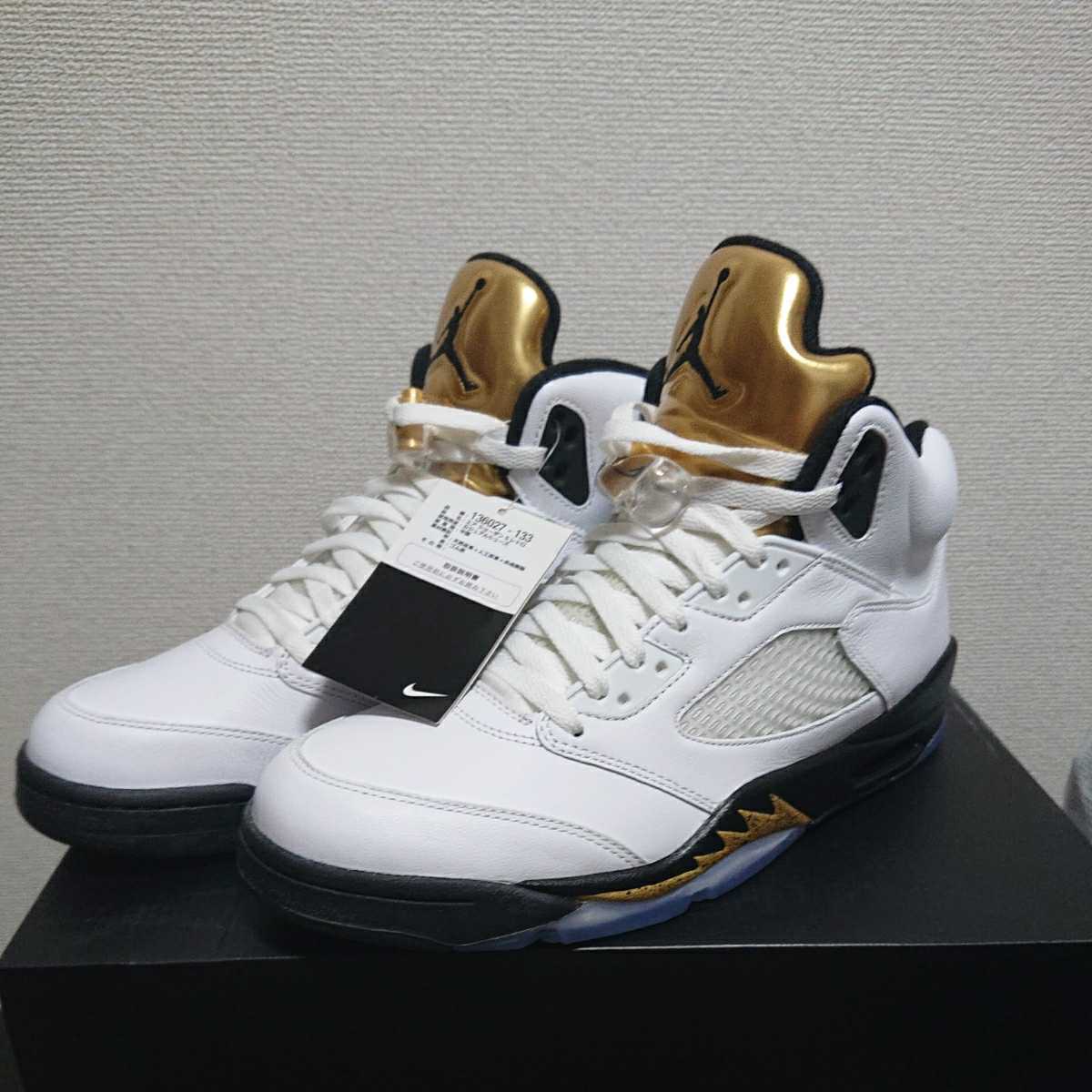 送料無料，新作登場 品 NIKE AIR JORDAN 5 GOLD MEDAL ジョーダン5(29.0cm)｜売買されたオークション情報、yahooの商品情報をアーカイブ公開 - オークファン 29.0cm