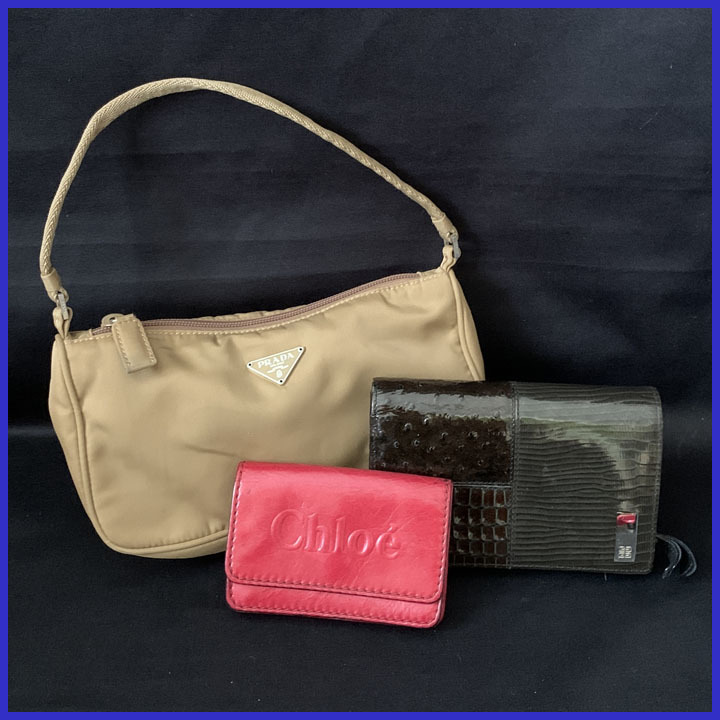 プラダ PRADA ナイロン トートバッグ 三つ折り財布 レザー 新品同様 