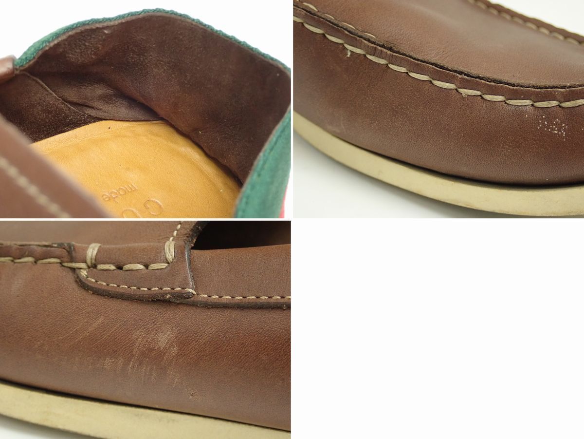 ☆GUCCI/グッチ スリッポンシューズ 40/メンズ26cm相当/ブラウン 