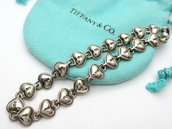 1000円スタート ブレスレット TIFFANY&Co. ティファニー ハートロック