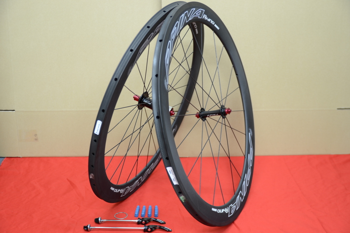 【爆買い，定番】 PPINA Rhino BS50 シマノ11速対応 カーボンチューブラー 軽量 55mmエアロ v1(27インチ、700C)｜売買されたオークション情報、yahooの商品情報をアーカイブ公開 - オークファン ホイール（完組、手組）