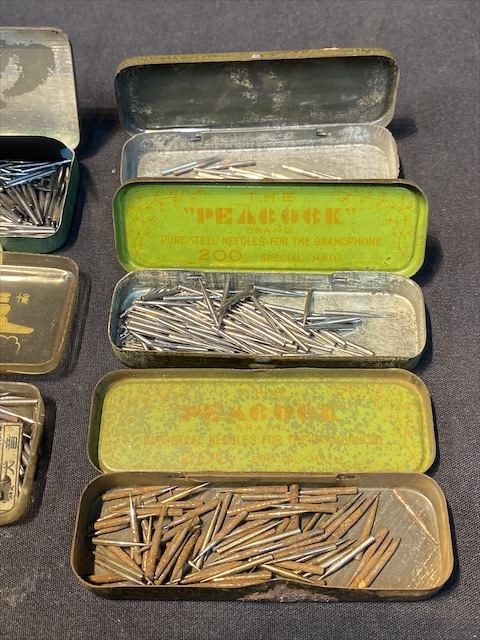 ☆昭和レトロ 蓄音機 レコード針 PEACOCK STEELNEEDLES ナポレオンの