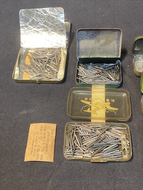 ☆昭和レトロ 蓄音機 レコード針 PEACOCK STEELNEEDLES ナポレオンの