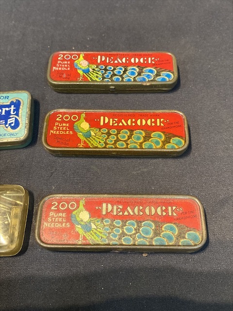 ☆昭和レトロ 蓄音機 レコード針 PEACOCK STEELNEEDLES ナポレオンの