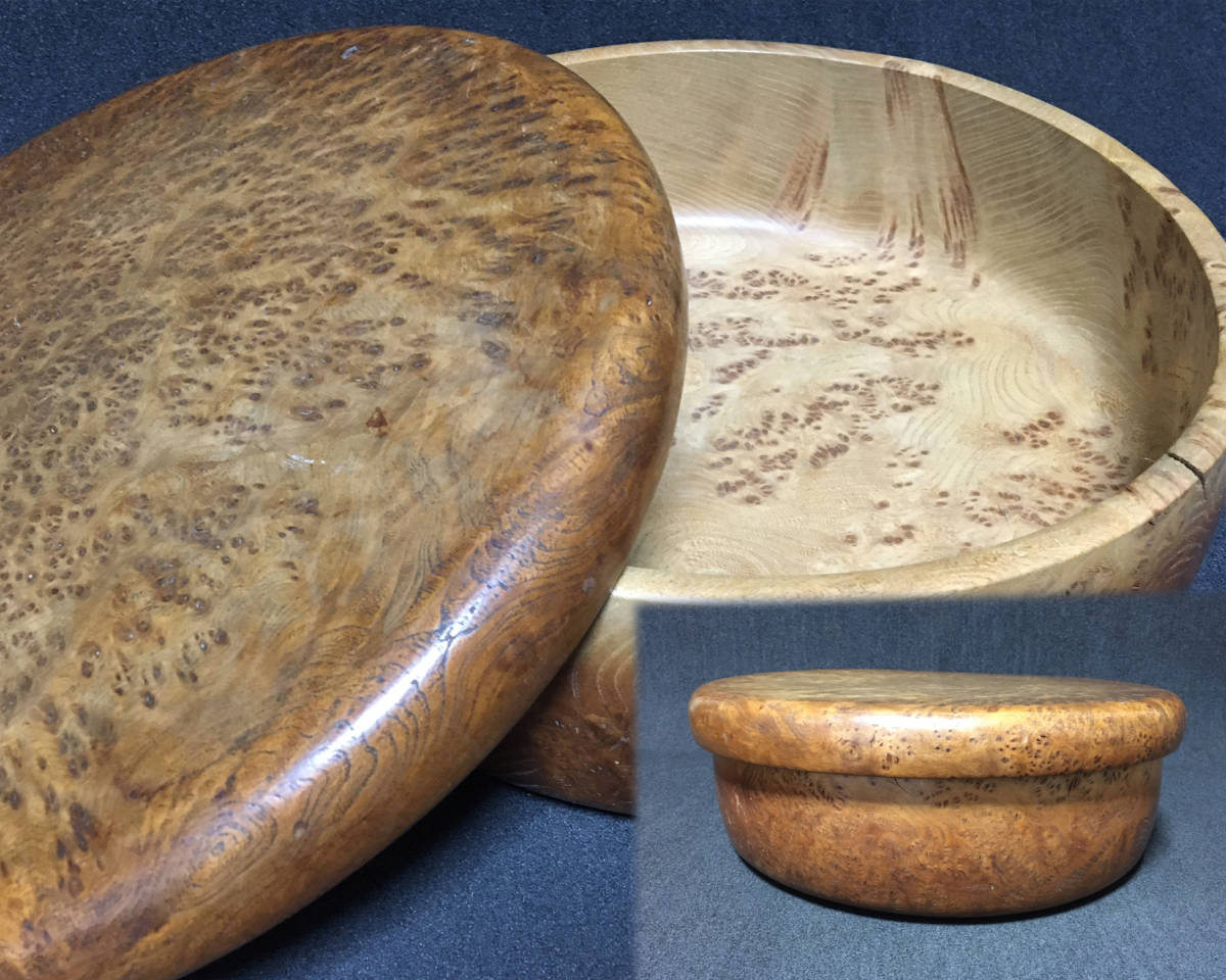 茶櫃 茶びつ 煎茶道具 □欅玉杢無垢材 | 木の中古