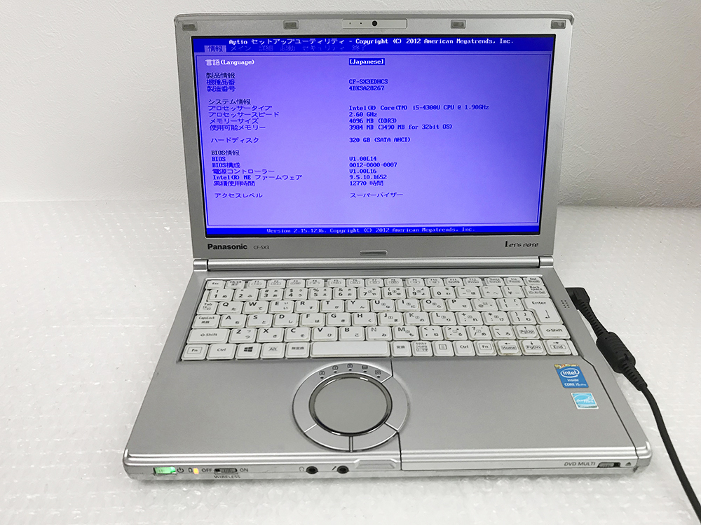 Core Let's note i5 SX3 CF-SX3EDHCS Panasonic CF-SX3 ジャンク