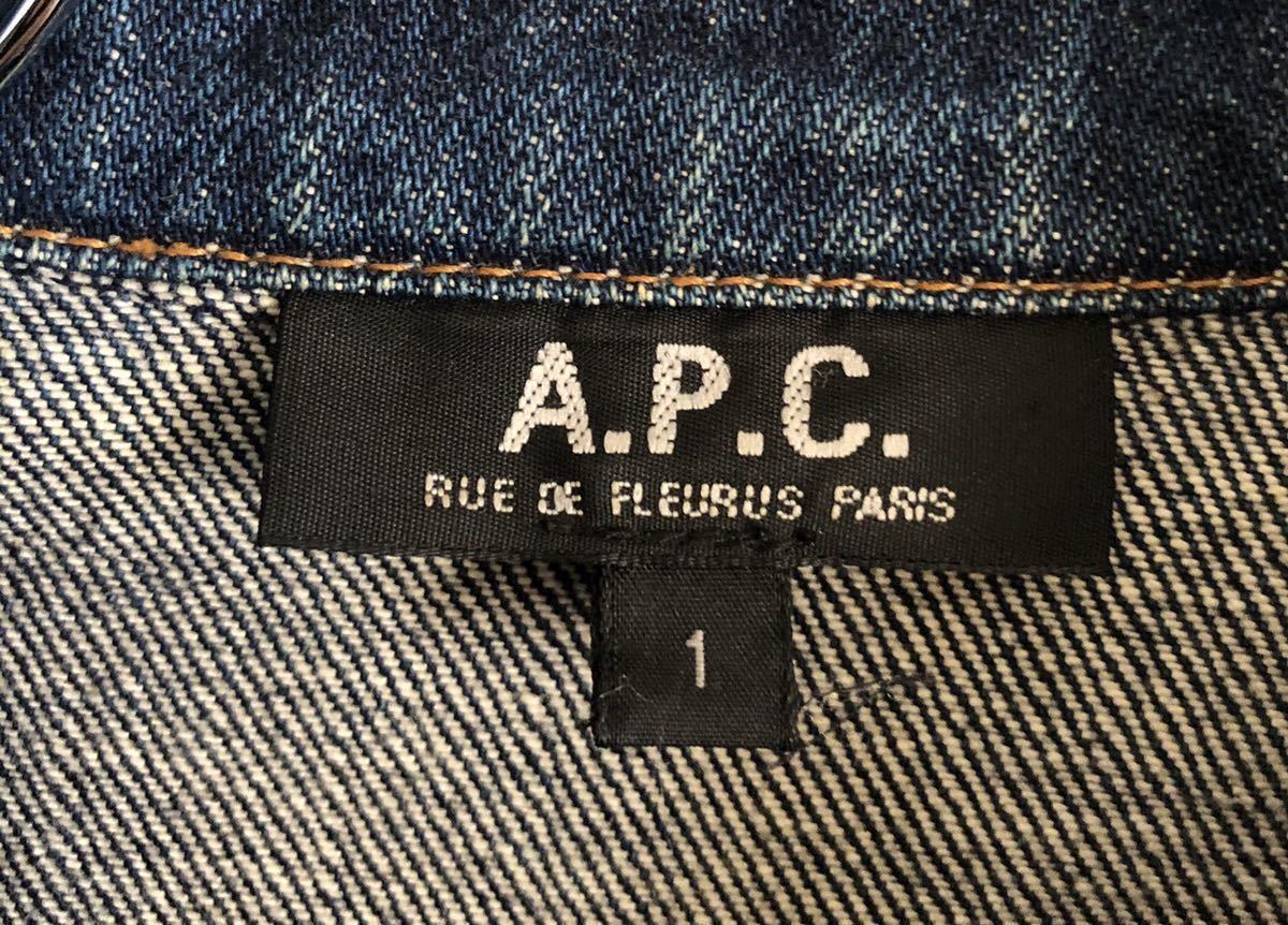 A.W.A　エーダブルエー　2nd インディゴ デニムジャケット　ハチノス　赤耳 A.P.C. 2nd DENIM JKT アーペーセー ビンテージ セカンド インディゴ
