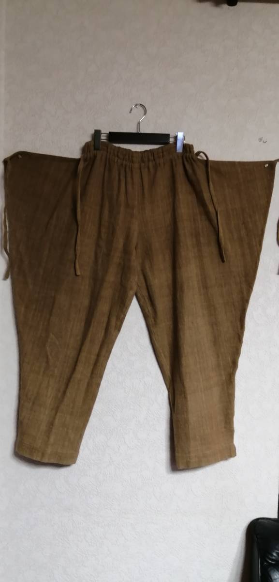レディース 美品 うさとの服 綿 エプロンドレス 藍染 草木染め usaato