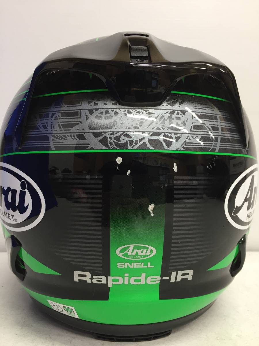Arai RAPIDE-IR CHRONUS クロノス グリーン 付属品あり Arai RAPIDE-IR