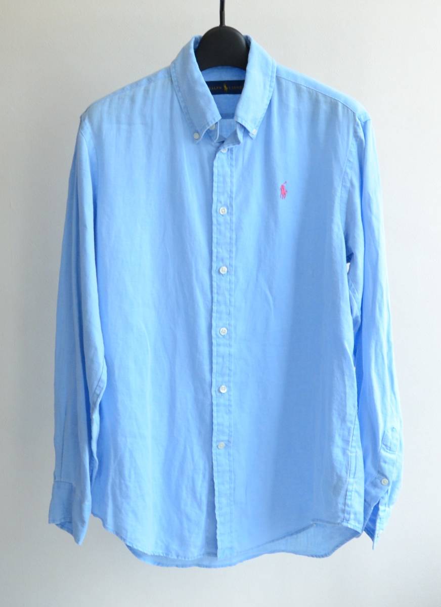 RALPH POLO LAUREN (ポロラルフローレン) ロゴ 麻100％ ワン フィット