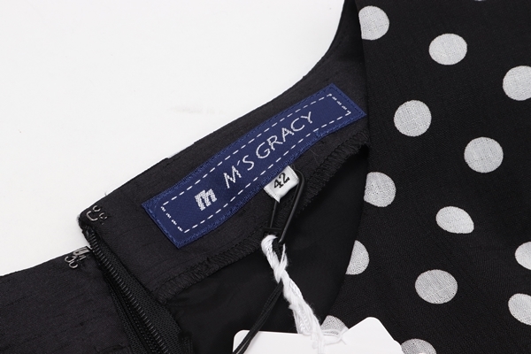 GRACY エムズグレイシー ワンピース | M'S リボン 水玉 ドレス