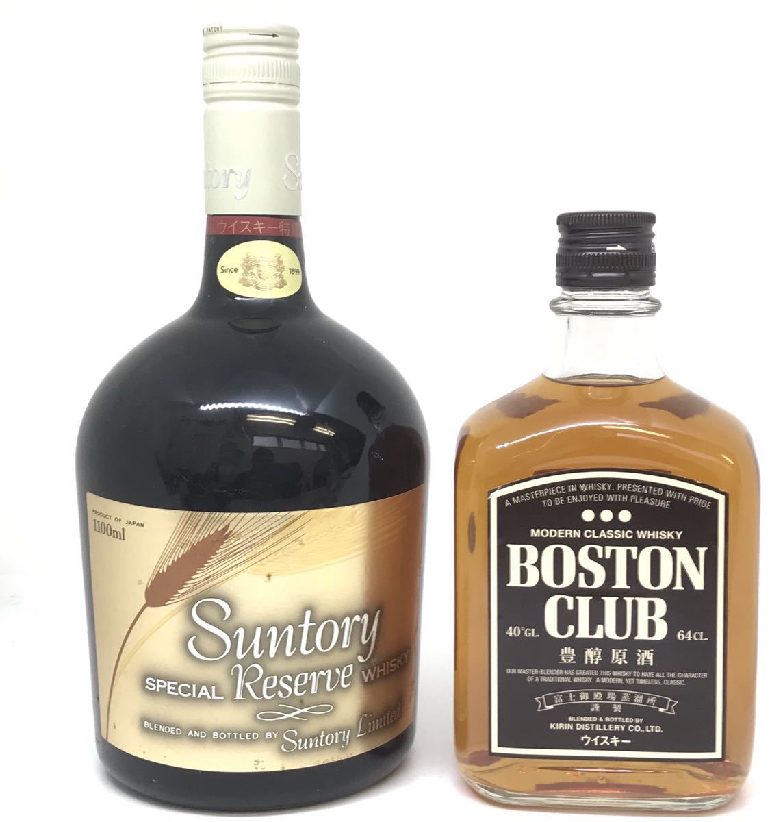 本物保証，SALE Suntory SPECIAL Reserve 1100ml BOSTON CLUB/サントリー スペシャルリザーブ ボストンクラブ ウィスキー 2本セット(日本)｜売買されたオークション情報、yahooの商品情報をアーカイブ公開 - オークファン 日本