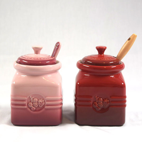 新品 ル・クルーゼ Yahoo!オークション ピンク Creuset) ジャムジャー