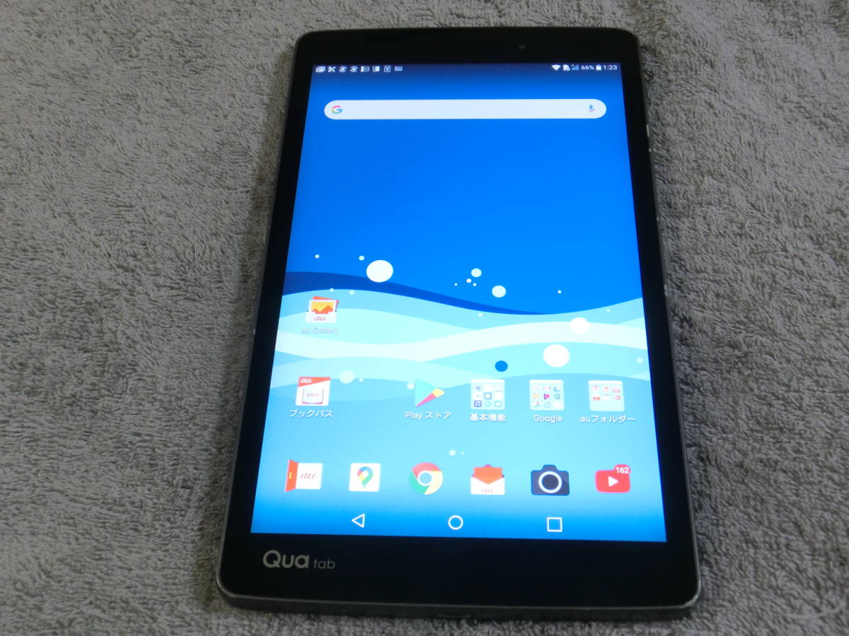□□ au Qua tab 02 SIMロック解除済み(SIMフリー) 新品同様 □□