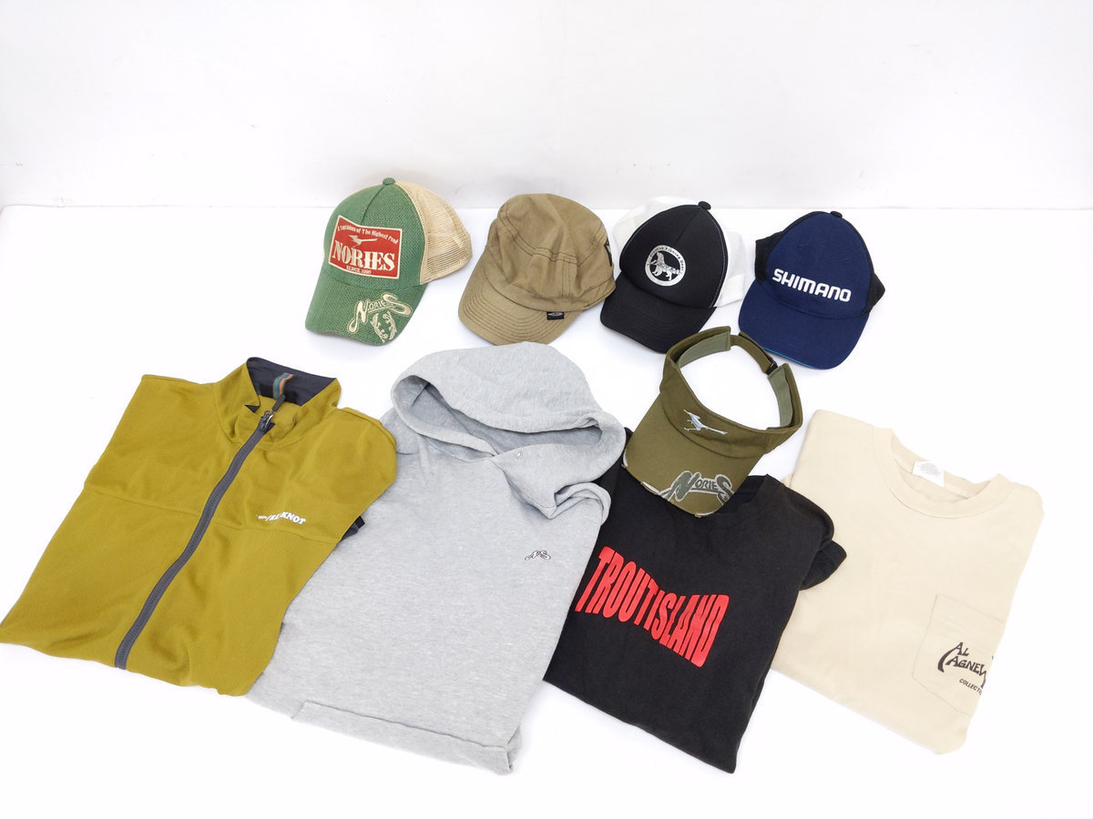  ノリーズ ワンバイトワンフィッシュ パーカー メッシュキャップ フリーノット スプラッシュメッシュジャケット 等 計9点(帽子)｜売買されたオークション情報、yahooの商品情報をアーカイブ 帽子