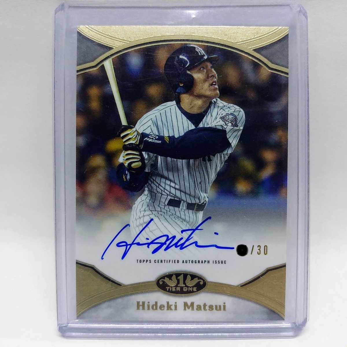 1円スタート☆限定30枚☆松井秀喜☆直筆サイン☆2020 Topps Tier One 1