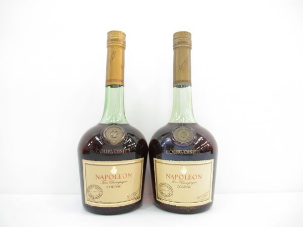 COURVOISIER NAPOLEON & VSOPコニャック2本セット クルボアジェ 古酒 COURVOISIER 2本セット VSOP 旧 COGNAC BRANDY
