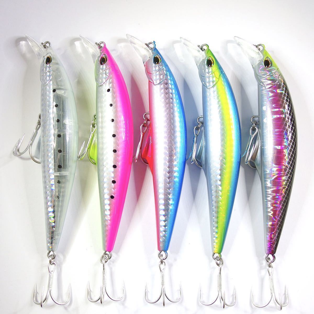  momoルアー Wリップミノー 120mm 45g 5個 ジャクソン デュオ アイマ 魚道 アスリート Gコントロール サゴシチューン ピンテール 好きに(ミノー)｜売買されたオークション情報、yahooの商品情報を 海水